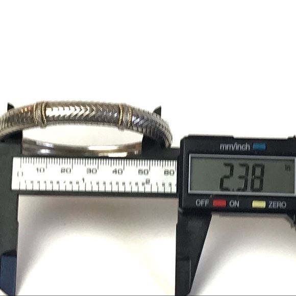 Andrea Candela 14K Gold & Sterling Silver Pave Diamond Bracelet - Picture 6 of 8